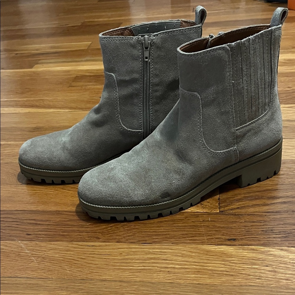 Lucky Brand Taupe Ankle Boots